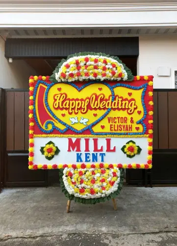 Papan Bunga Pernikahan cipondoh makmur